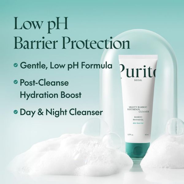 PURITO SEOUL Mighty Bamboo Panthenol Cleanser 150ml 3 PURITO SEOUL Mighty Bamboo Panthenol Cleanser benefits