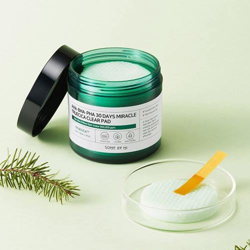 SOMEBYMI AHA BHA PHA 30 Days Miracle Truecica Clear Pad 70 pz 4 SOMEBYMI AHA BHA PHA 30 Days Miracle Truecica Clear Pad 70 pz - Dischetti esfolianti