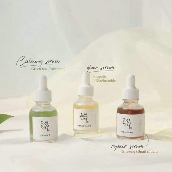 BEAUTY OF JOSEON Green Tea + Panthenol Calming Serum 30ml 4 BEAUTY OF JOSEON Green Tea Calming Serum 30ml - Siero Viso