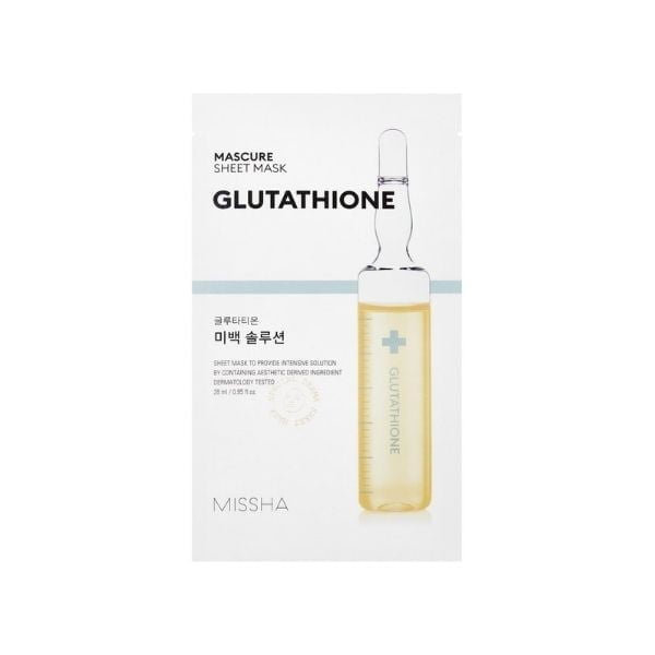 MISSHA Mascure Whitening Solution Sheet Mask 27ml - Maschera in tessuto 1 MISSHA Mascure Whitening Solution Sheet Mask 27ml