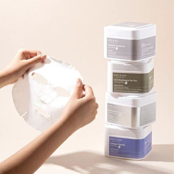 MARY & MAY Collagen Peptide Vital Mask 30pcs - Maschere in tessuto 3 MARY & MAY Collagen Peptide Vital Mask 30pcs - Maschere in tessuto