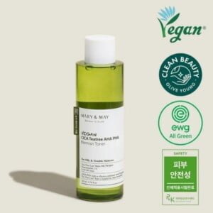 MARY & MAY Vegan CICA Tea Tree AHA PHA Toner 200ml - Tonico viso 6 MARY & MAY Vegan CICA Tea Tree AHA PHA Toner 200ml - Tonico viso