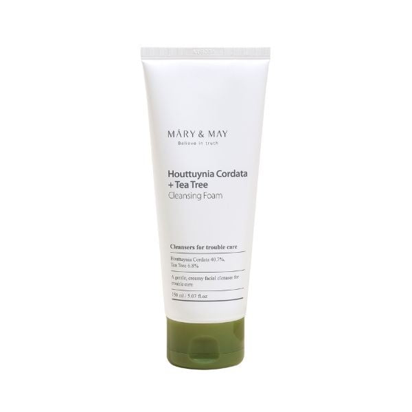 MARY & MAY Houttuynia Cordata + Tea Tree Cleansing Foam 150ml - Detergente viso 1 MARY & MAY Houttuynia Cordata + Tea Tree Cleansing Foam 150ml