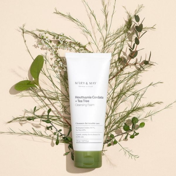MARY & MAY Houttuynia Cordata + Tea Tree Cleansing Foam 150ml - Detergente viso 3 MARY & MAY Houttuynia Cordata + Tea Tree Cleansing Foam 150ml - Detergente viso