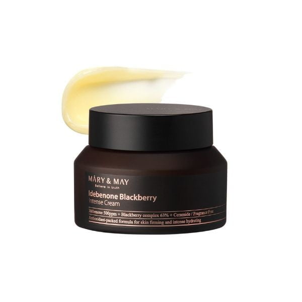MARY & MAY Idebenone + Blackberry Complex Intensive Cream 70g - Crema viso