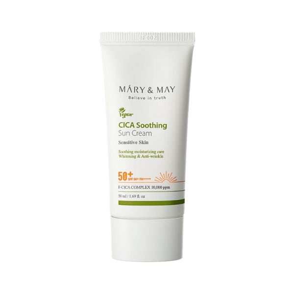 EXPIRING - MARY & MAY CICA Soothing Sun Cream SPF50+ PA++++ 50ml - Scadenza 23/01/27 1 MARY&MAY CICA Soothing Sun Cream SPF50+ PA++++ 50ml