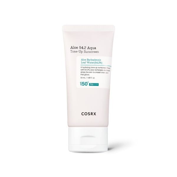 COSRX Aloe 54.2 Aqua Tone-Up Sunscreen SPF 50+/PA++++ 50ml - Crema solare 1 COSRX Aloe 54.2 Aqua Tone-Up Sunscreen SPF 50+/PA++++ 50ml