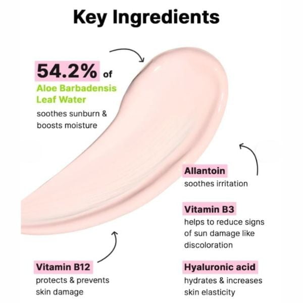 COSRX Aloe 54.2 Aqua Tone-Up Sunscreen SPF 50+/PA++++ 50ml - Crema solare 4 COSRX Aloe 54.2 Aqua Tone-Up Sunscreen SPF 50+/PA++++ 50ml - Crema solare