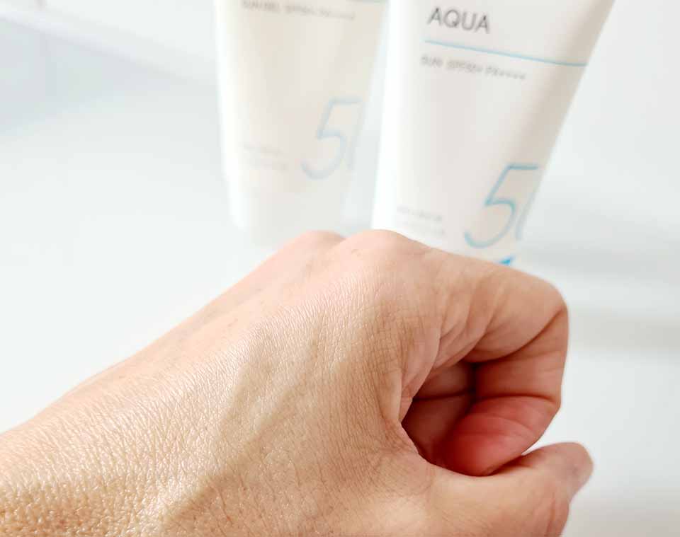 MISSHA All Around Safe Block Aqua Sun SPF50+/PA++++ 50ml (versione 2022) Review 3 Missha-aqua-sunscreen-finish
