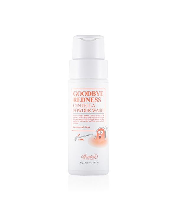 Polveri enzimatiche nella skincare coreana 8 benton goodbye redness centella powder wash 80g