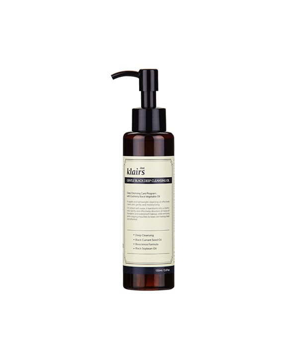 klairs olio struccante gentle black deep cleansing oil 150 ml