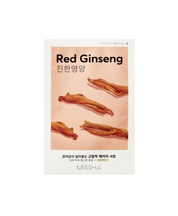 missha airy fit sheet mask red ginseng 19 g