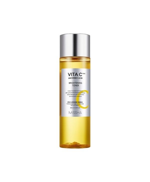 Tonici esfolianti coreani: cosa sono? 3 missha vita c plus brightening toner 200 ml