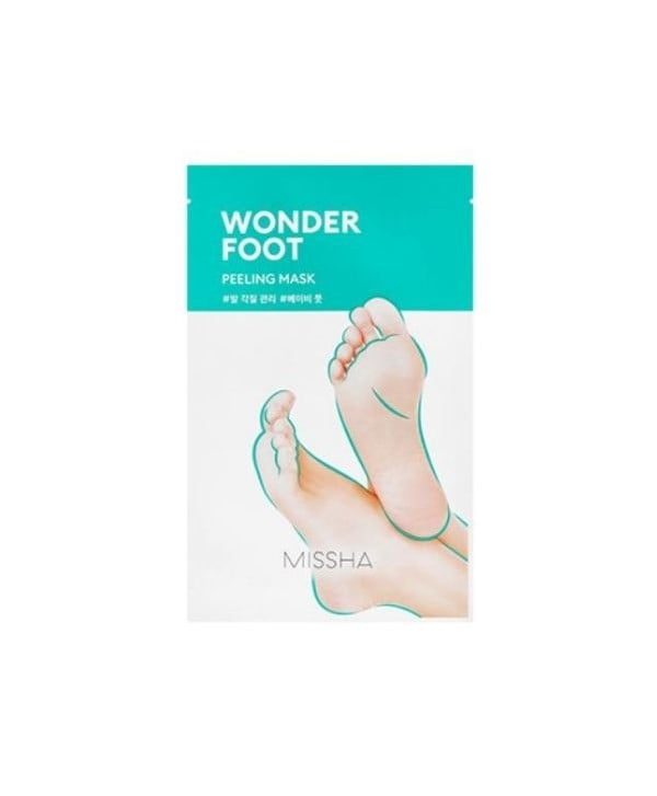 Maschere esfolianti coreane per una pelle luminosa 14 missha wonder foot peeling mask 50ml
