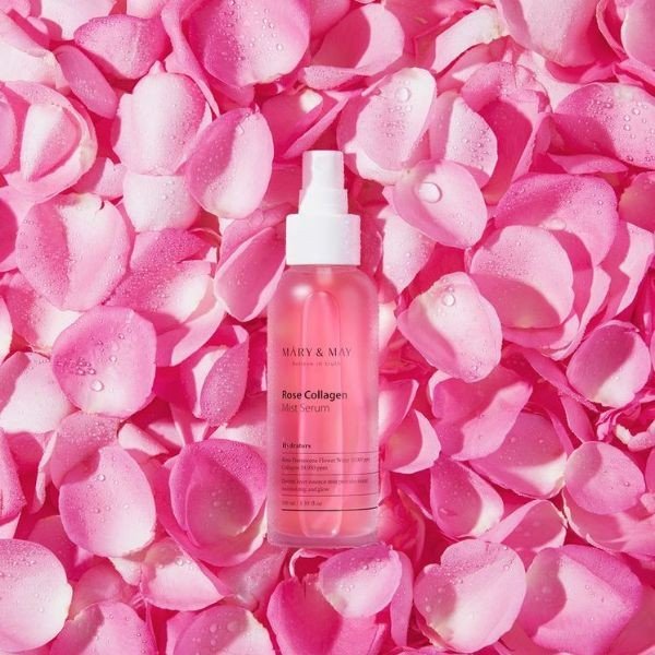 MARY & MAY Rose Collagen Mist Serum 100ml - Siero in Mist 4 MARY & MAY Rose Collagen Mist Serum 100ml - Siero in Mist