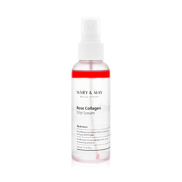 MARY & MAY Rose Collagen Mist Serum 100ml - Siero in Mist 1 Mary & May Rose Collagen Mist Serum 100ml