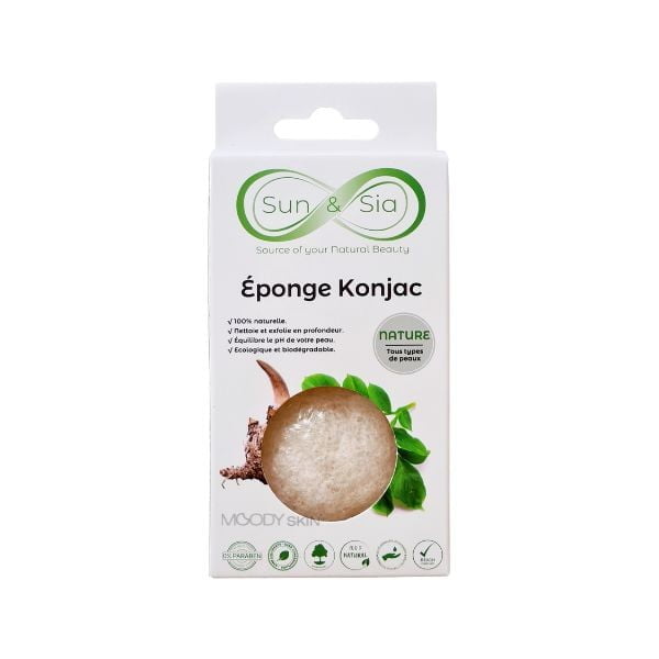 SUN & SIA Spugna KONJAC Naturale 1pc 1 SUN & SIA Spugna KONJAC Naturale 1pc