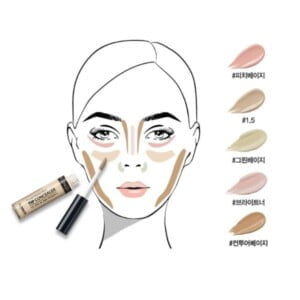 THE SAEM Cover Perfection Tip Concealer Brightener 6,5g - Correttore imperfezioni