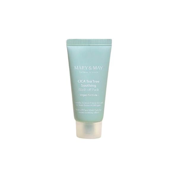 MARY & MAY CICA TeaTree Soothing Wash off Pack 30g 1 MARY & MAY CICA TeaTree Soothing Wash off Pack 30g