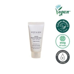 MARY & MAY Lemon Niacinamide Glow Wash off Pack 30g - Esfoliante viso a risciacquo