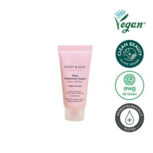 MARY & MAY Rose Hyaluronic Hydra Wash off Pack 30g - Esfoliante viso a risciacquo