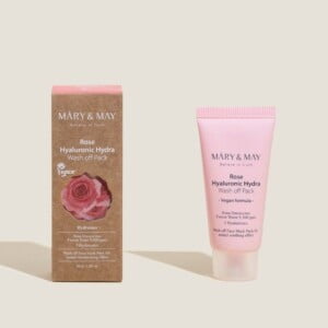 MARY & MAY Rose Hyaluronic Hydra Wash off Pack 30g - Esfoliante viso a risciacquo