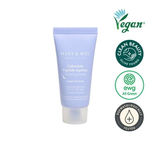 MARY & MAY Calendula Peptide Ageless Sleeping Mask 30g - Maschera notte 3 MARY & MAY Calendula Peptide Ageless Sleeping Mask 30g - Maschera notte