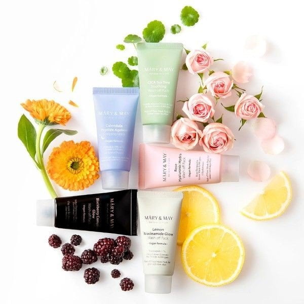 MARY & MAY Calendula Peptide Ageless Sleeping Mask 30g - Maschera notte 4 MARY & MAY Calendula Peptide Ageless Sleeping Mask 30g - Maschera notte