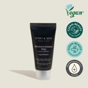 MARY & MAY Blackberry Complex Glow Wash off Pack 30g - Esfoliante viso a risciacquo