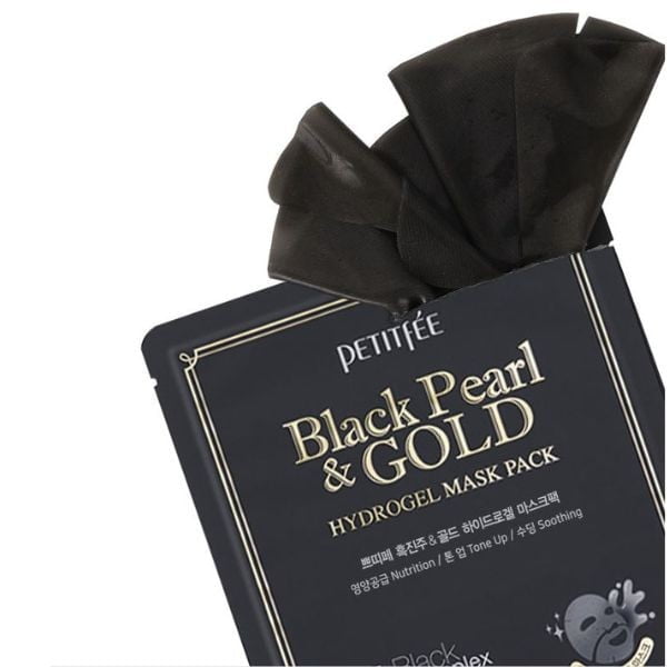 PETITFEE Black Pearl & Gold Mask Pack 32g - Maschera Idrogel 4 PETITFEE Black Pearl & Gold Mask Pack 32g - Maschera Idrogel