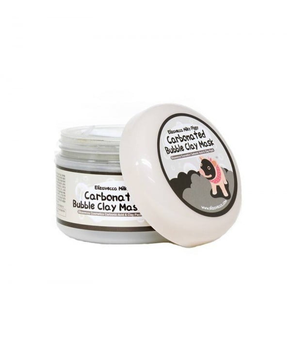 Cosmetici seboregolanti per pelli grasse e impure 29 elizavecca milky piggy carbonated bubble clay mask 100 ml
