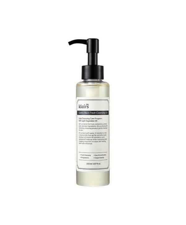 Cosmetici seboregolanti per pelli grasse e impure 4 klairs gentle black fresh cleansing oil 150ml 1
