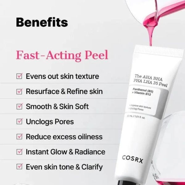 COSRX The AHA BHA PHA LHA 35 Peel 30ml 8 COSRX The AHA BHA PHA LHA 35 Peel 30ml - Peeling chimico gel