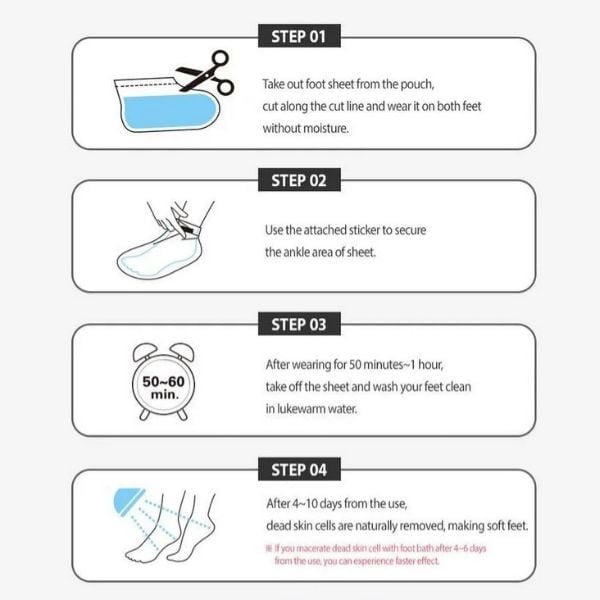 FRUDIA My Orchard Peach Foot Peeling Mask 40ml 2 FRUDIA My Orchard Peach Foot Peeling Mask 40ml - Peeling piedi