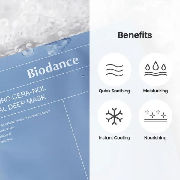 BIODANCE Hydro Cera-Nol Real Deep Mask 34g 5 BIODANCE Hydro Cera-Nol Real Deep Mask benefit