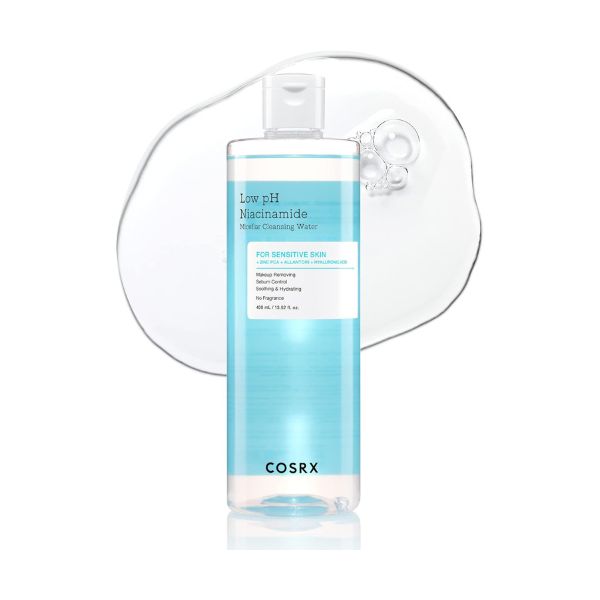 Come prendersi cura del contorno occhi 7 COSRX Low Ph Niacinamide Micellar Cleansing Water 400ml