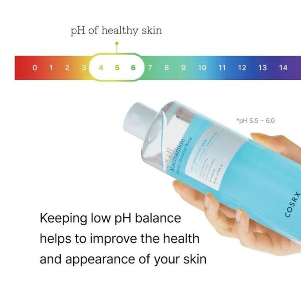 COSRX Low Ph Niacinamide Micellar Cleansing Water 100ml 5 COSRX Low Ph Niacinamide Micellar Cleansing Water ph level