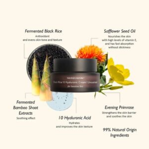 HARUHARU WONDER Black Rice 10 Hyaluronic Cream Unscented ingredients