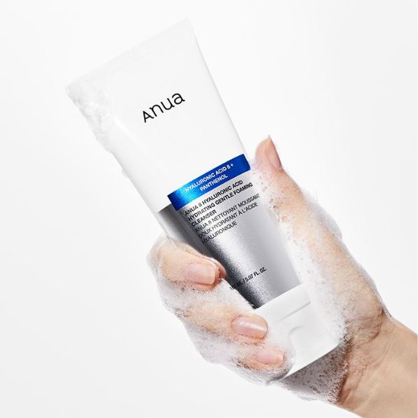 ANUA 8 Hyaluronic Acid Hydrating Gentle Foaming Cleanser 150ml 4 ANUA 8 Hyaluronic Acid Hydrating Gentle Foaming Cleanser packaging