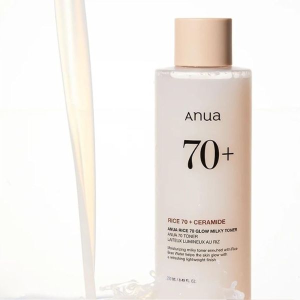 ANUA Rice 70 Glow Milky Toner 250ml 2 ANUA Rice 70 Glow Milky Toner texture