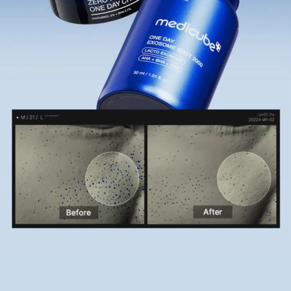 MEDICUBE One Day Exosome Shot Pore Ampuole 2000 30ml 6 MEDICUBE One Day Exosome Shot Pore Ampuole 2000 benefit