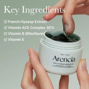 ARENCIA Holy Hyssop Serum 30, ingredients