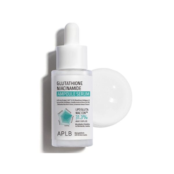 APLB Glutathione Niacinamide Ampoule Serum 40ml 2 APLB Glutathione Niacinamide Ampoule Serum texture