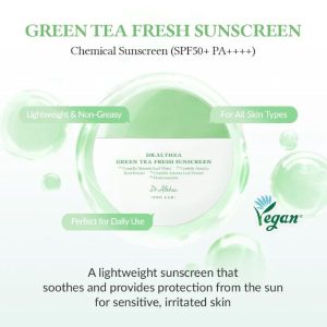 DR. ALTHEA Green Tea Fresh Sunscreen SPF50 PA++++ 45ml 8 DR. ALTHEA Green Tea Fresh Sunscreen vegan