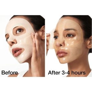 ANUA Rice 70 Glow Collagen Mask before and after