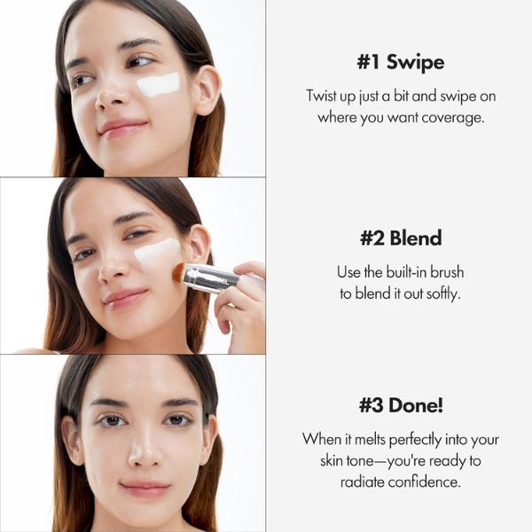 ELROEL Blanc Cover Cream Stick Foundation Light 13g 12 ELROEL Blanc Cover Cream Stick Foundation how to use