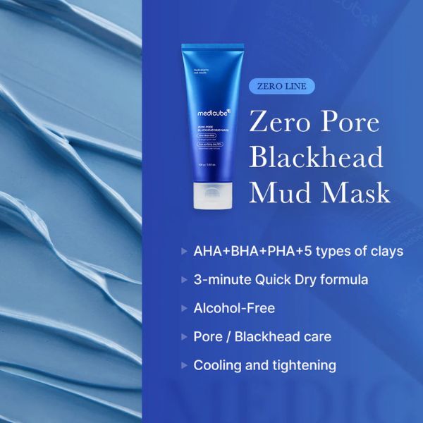 MEDICUBE Zero Pore Blackhead Mud Mask 100g 4 MEDICUBE Zero Pore Blackhead Mud Mask concern