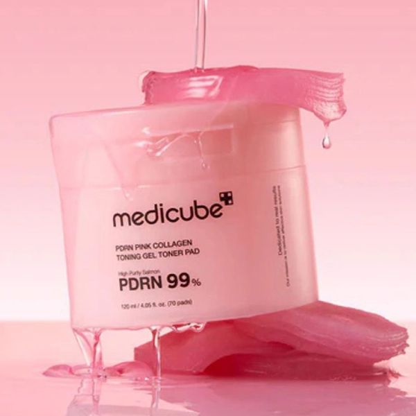 MEDICUBE PDRN Pink Toning Gel Toner Pad 70ea 2 MEDICUBE PDRN Pink Toning Gel Toner Pad texture 2