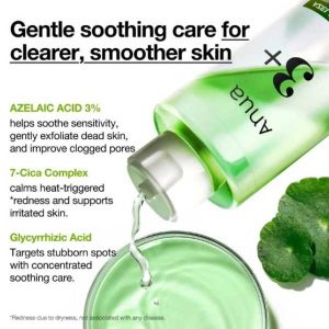 ANUA Azelaic Acid 3 Cica Skin Clarifying Toner 250ml 8 ANUA Azelaic Acid 3 Cica Skin Clarifying Toner ingredients