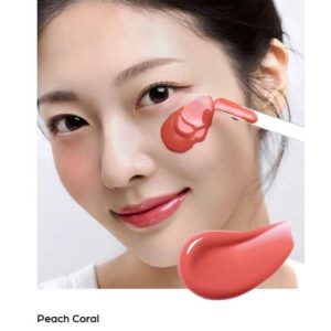 HOUSE OF HUR Moist Ampoule Blusher 05 Peach Coral 10ml 30 HOUSE OF HUR Moist Ampoule Blusher 05 peach coral